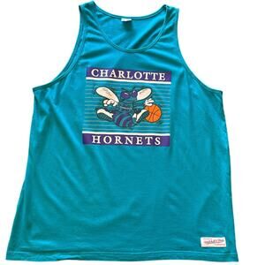 Charlotte Hornets Teal Basketball Tank Top – Men’s Size 3XL NBA Style